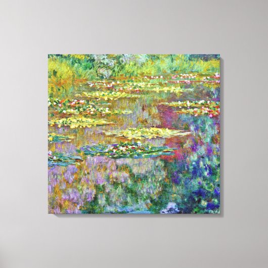 Water Lily Pond Fine Art Canvas Afdruk (Voorkant)