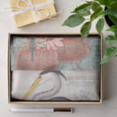 Water Lily Pond Grey Heron  ontkoppelingskunst Tissuepapier (Geschenk)