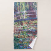 Water Lily Pond (Harmonie Roos), Monet Badhanddoek (Badhanddoek)