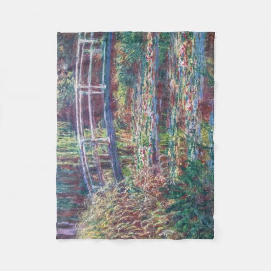 Water Lily Pond (Harmonie Roos), Monet Fleece Deken (Voorkant)
