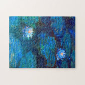 Water Lily Pond in Blue Claude Monet Fine Art Legpuzzel (Horizontaal)