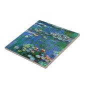 Water Lily Pond in Blue Impressionism Tegeltje (Zijkant)