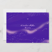 Water Lily Pond Jewish Baby Naming Invitation Kaart (Achterkant)