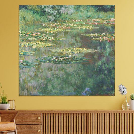 Water Lily Pond Monet 1904 Canvas Afdruk (Insitu (Woonkamer))