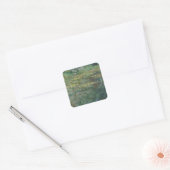 Water Lily Pond Monet 1904 Vierkante Sticker (Envelop)