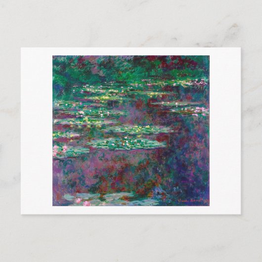 Water Lily Pond, Monet Briefkaart (Voorkant)
