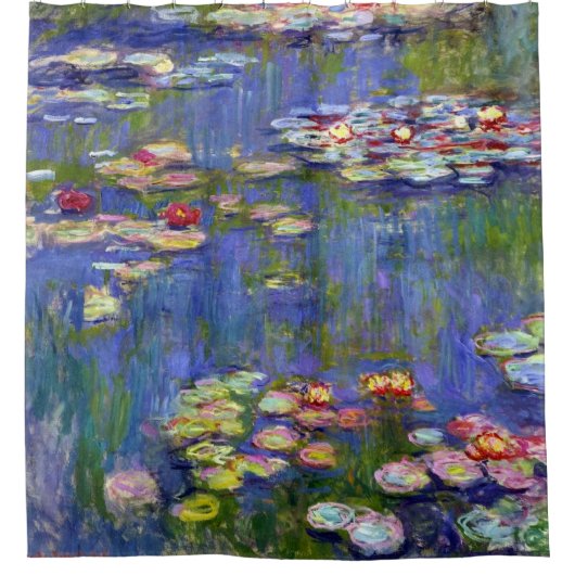 Water Lily Pond Monet Fine Art Douchegordijn (Voorkant)
