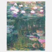 Water Lily Pond Monet Fine Art Fleece Deken (Voorkant)