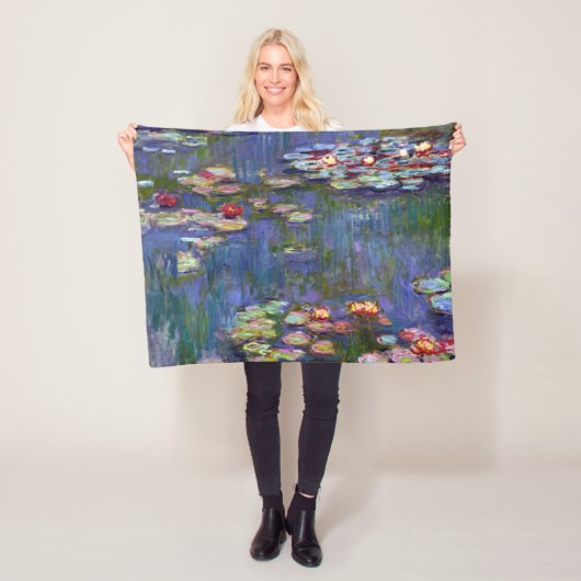 Water Lily Pond, Monet Fleece Deken (In situ)