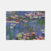 Water Lily Pond, Monet Fleece Deken (Voorkant (Horizontaal))
