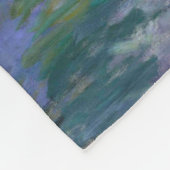 Water Lily Pond, Monet Fleece Deken (Hoek)