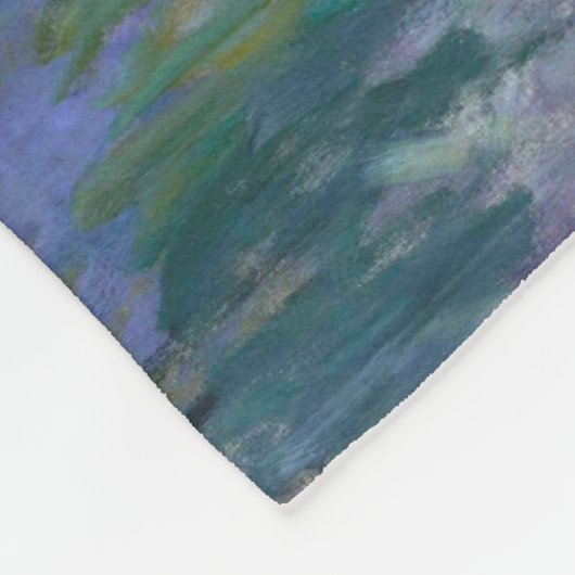 Water Lily Pond, Monet Fleece Deken (Hoek)