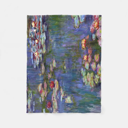 Water Lily Pond, Monet Fleece Deken (Voorkant)