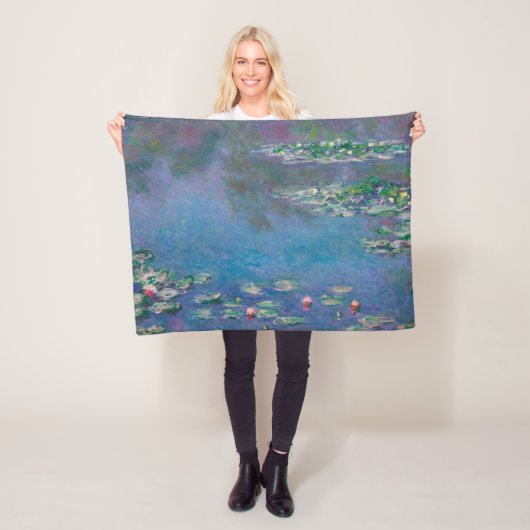 Water Lily Pond, Monet Fleece Deken (In situ)