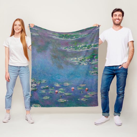 Water Lily Pond, Monet Fleece Deken (In situ)
