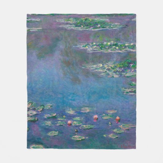 Water Lily Pond, Monet Fleece Deken (Voorkant)