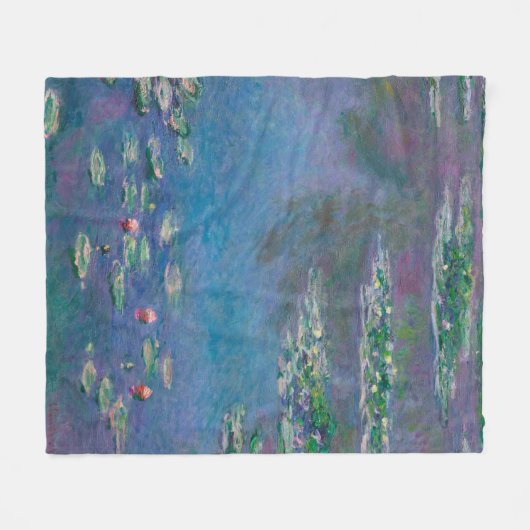 Water Lily Pond, Monet Fleece Deken (Voorkant (Horizontaal))