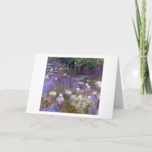 Water Lily Pond, Monet Kaart (Voorkant)