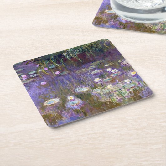 Water Lily Pond, Monet Kartonnen Onderzetters (Schuin)