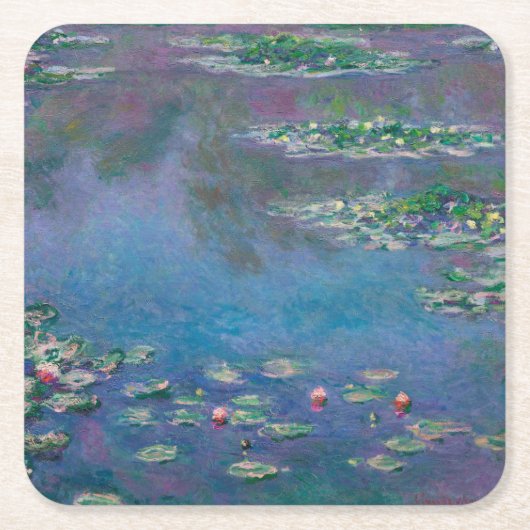 Water Lily Pond, Monet Kartonnen Onderzetters (Voorkant)