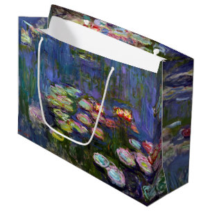 Water Lily Pond, Monet Large Gift Bag Groot Cadeauzakje
