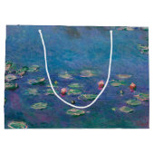 Water Lily Pond, Monet Large Gift Bag Groot Cadeauzakje (Achterkant)