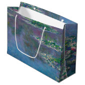 Water Lily Pond, Monet Large Gift Bag Groot Cadeauzakje (Voorkant Gekanteld)