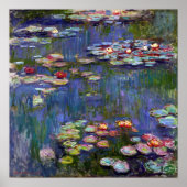 Water Lily Pond, Monet Poster (Voorkant)