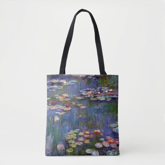 Water Lily Pond, Monet Tote Bag (Voorkant)