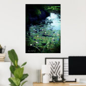 Water Lily Pond Poster (Thuiskantoor)