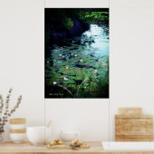 Water Lily Pond Poster (Keuken)