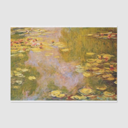 Water Lily Pond Series van Claude Monet Tissuepapier (Voorkant)
