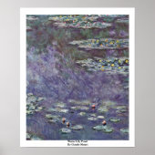 Water Lily Pond van Claude Monet Poster (Voorkant)