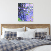 Water Lily Pond Violet Reflectie Impressionisme Canvas Afdruk (Insitu (Slaapkamer))