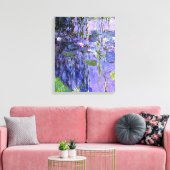 Water Lily Pond Violet Reflectie Impressionisme Canvas Afdruk (Insitu (Woonkamer))