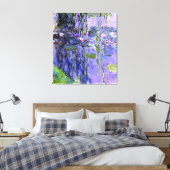 Water Lily Pond Violet Reflectie Impressionisme Canvas Afdruk (Insitu (Slaapkamer))