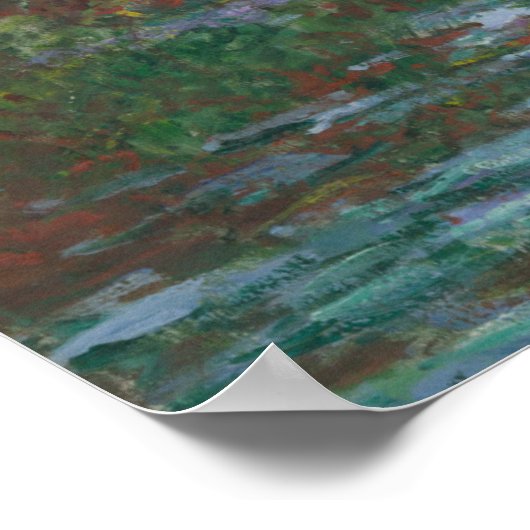 Water Lily Pont door Claude Monet Fine Art Print (Hoek)