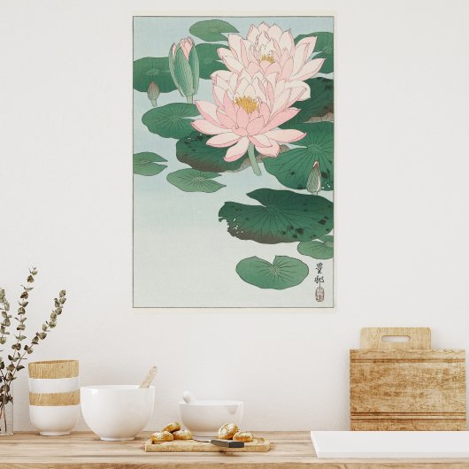 Water Lily Poster (Keuken)