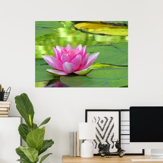Water Lily Poster (Thuiskantoor)