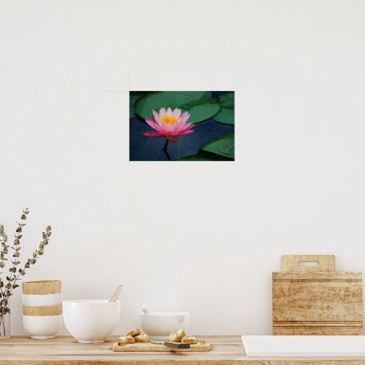 Water Lily Poster (Keuken)