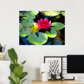 Water Lily Poster (Thuiskantoor)