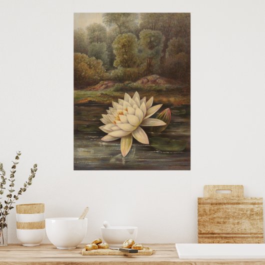 Water Lily Poster (Keuken)