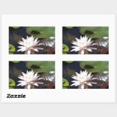 Water Lily Rechthoekige Sticker (Vel)