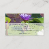 Water Lily Reiki Massage Visitekaartje (Achterkant)