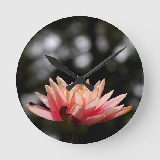 Water Lily Ronde Klok (Voorkant)