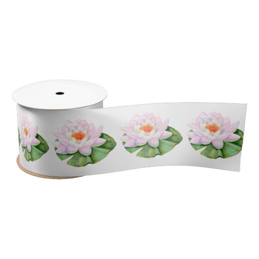 Water Lily Satin Ribbon Satijnen Lint (Spoel)
