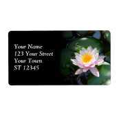 Water Lily Shipping Label (Voorkant)