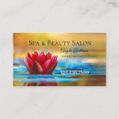 Water Lily Spa Beauty Massage Visitekaartje (Voorkant)