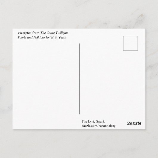 Water Lily Stillness Briefkaart (Achterkant)