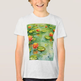  Water lily Tri-Blend Shirt